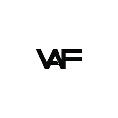vaf letter original monogram logo design