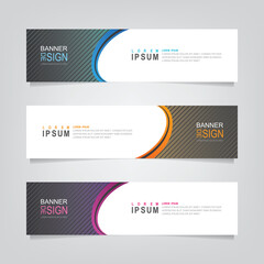 Vector abstract design web banner template. Web Design Elements