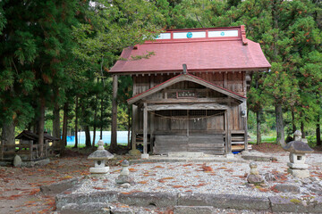 Fototapeta premium 昭和村 熊野神社