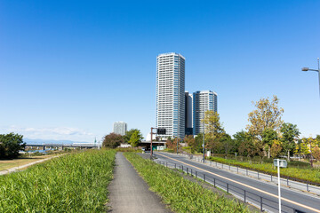 東京　世田谷　二子玉川の風景