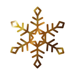 christmas snowflake icon, gradient style