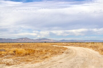 Desert landscape in Southern California 