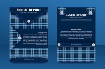 Set annual report with abstract background