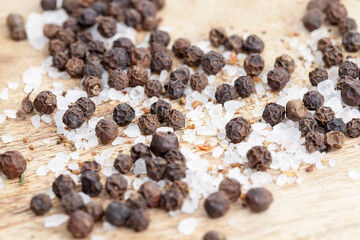 spice black pepper and sea salt
