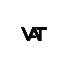Fototapeta premium vat letter original monogram logo design