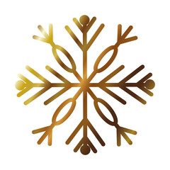 decorative snowflake icon, gradient style
