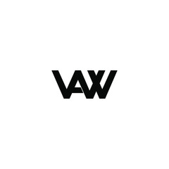 vaw letter original monogram logo design