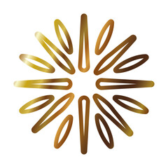 modern snowflake icon, gradient style