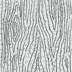 Wood texture, black and white monochrome seamless pattern. doodle sketch style vector illustration. Design for web and mobile app.