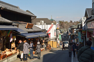Obraz premium 成田山表参道・門前町