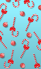 Candy Cane Christmas Background illustration