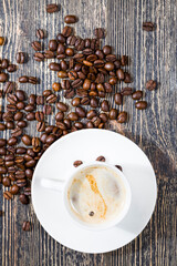 natural fresh roasted coffee beans