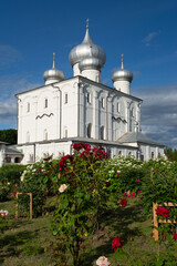 Velikiy Novgorod. Russia. Khutyn nunnery. Transfiguration Cathedral. Russian Orthodox Church.
