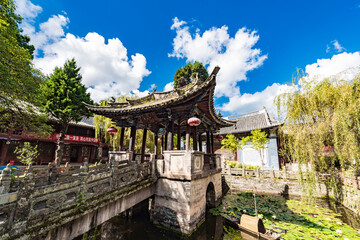 Wenlong Pavilion in Wenchang Palace, Weibao Mountain, Dali, Yunnan, China