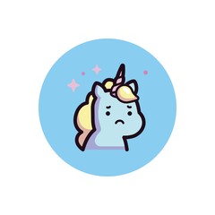 unicorn icon template vector