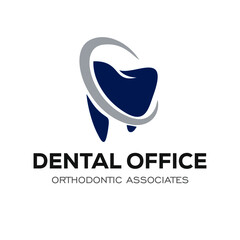 Dental Clinic Logo Design Dentist Logo Tooth abstract Linear Dentist stomatology	