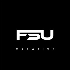 FSU Letter Initial Logo Design Template Vector Illustration	
