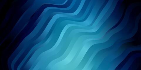 Light BLUE vector background with bent lines.