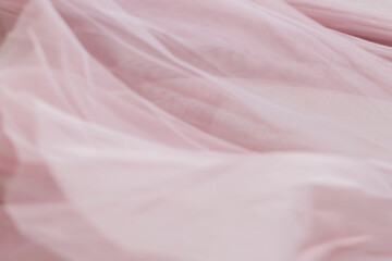 Pink chiffon fabric texture background