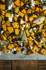 Vegan Thanksgiving baked butternut squash recipe