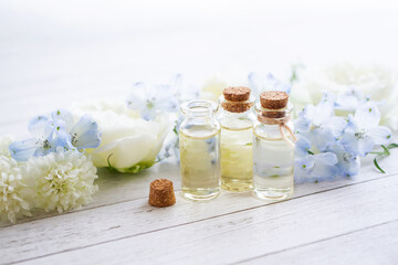 アロマオイルやフラワーエッセンスのイメージ素材