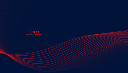 dark background with red flowing wavy lines design