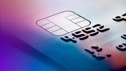 Close up of a credit card