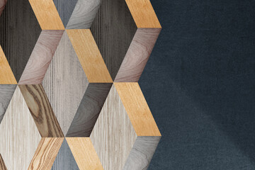 Modern textured wood background vector