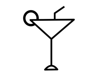 Cocktail icon, vector illustration. Flat design style. vector cocktail icon illustration isolated on white background, cocktail icon Eps10. cocktail icons graphic design vector symbols