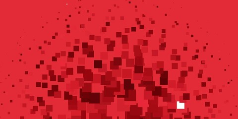 Light Red vector pattern in square style.
