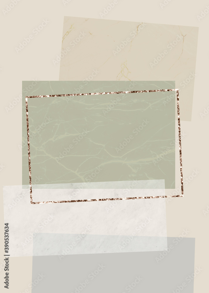 Poster shimmering rectangle frame design background