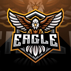 Eagle esport mascot logo design © Visink.art