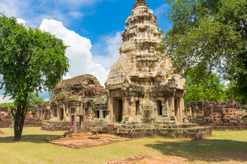 View of Prasat Phanom Wan Historical Park, Nakhon ratchasima, Thailand.