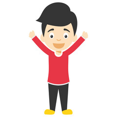 
Cartoon or animated boy character 
