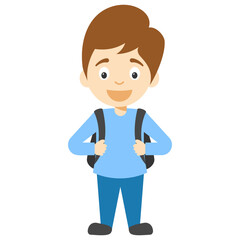
Cartoon or animated boy character 
