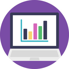 
A website dashboard presentation of bar graph analytics
