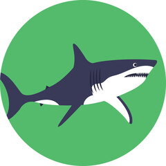 
A cute aquatic cartoon fish vector icon
