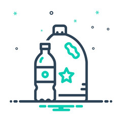 Mix icon for plastic