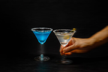 カクテル　Pictures of beautifully colored cocktails