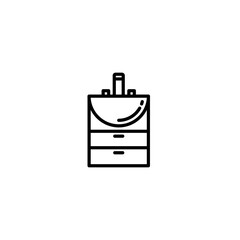 drawer icon vector