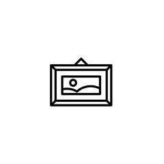 Photo frame icon vector