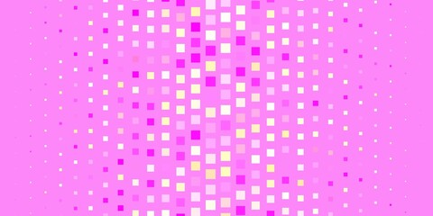 Light Pink, Yellow vector pattern in square style.