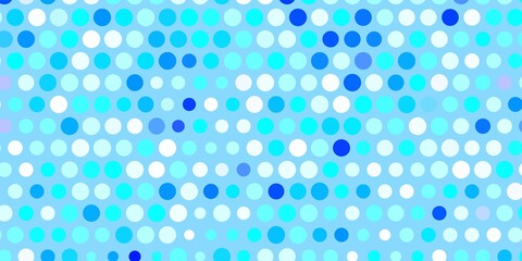 Light blue vector pattern with spheres.