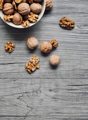 신선한 자연 유기농 견과류 호두 