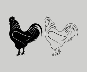 Cock icon design. Symbol of cooking utensils. Cock  vector illustration symbol icon clipart on white isolated background.