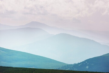 Mountains silhouette