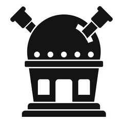 Modern planetarium icon. Simple illustration of modern planetarium vector icon for web design isolated on white background