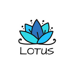 Lotus Logo, simple sketch for your design