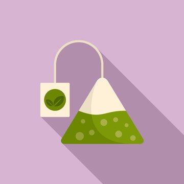Tea pyramide icon. Flat illustration of tea pyramide vector icon for web design