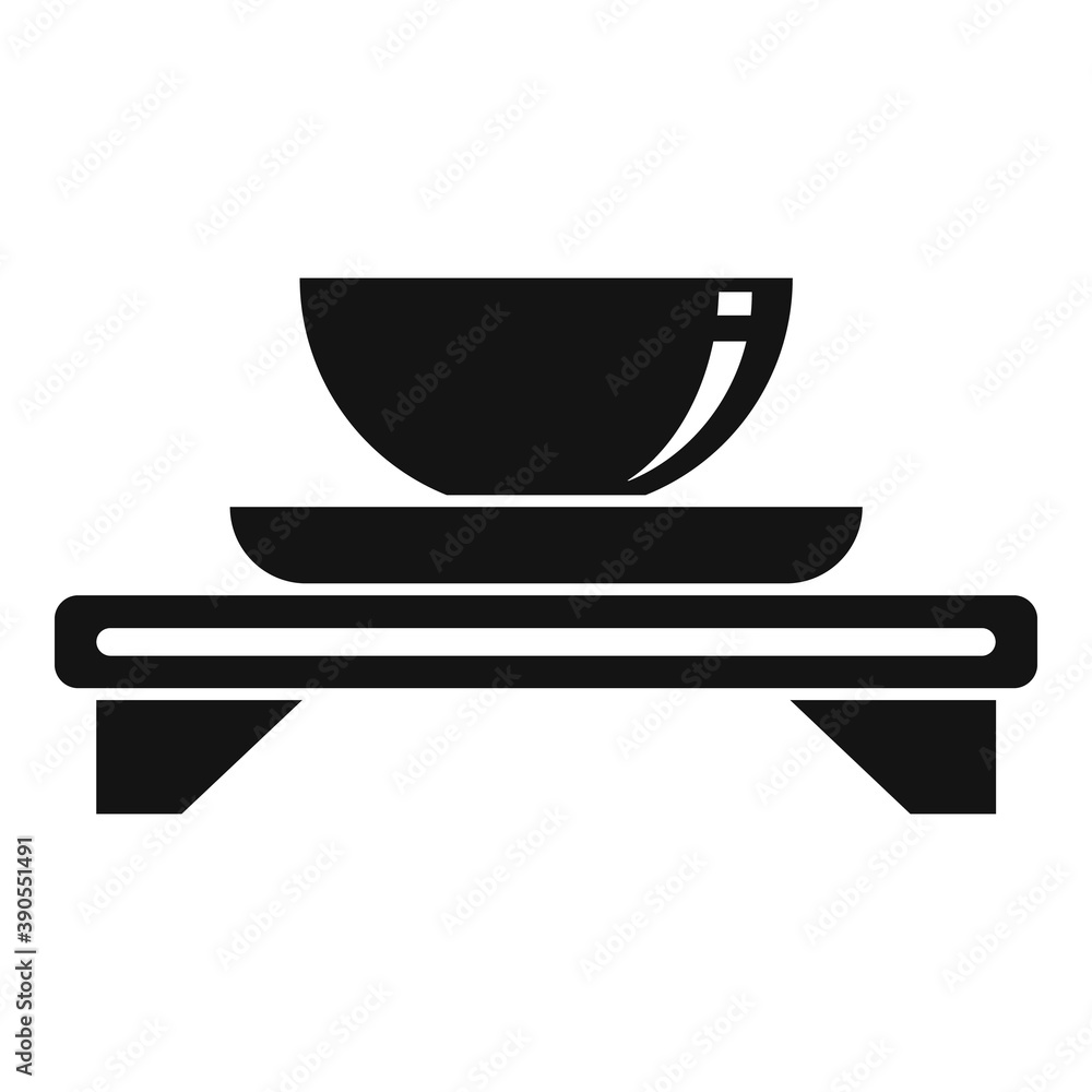 Poster japanese tea ceremony icon. simple illustration of japanese tea ceremony vector icon for web design 